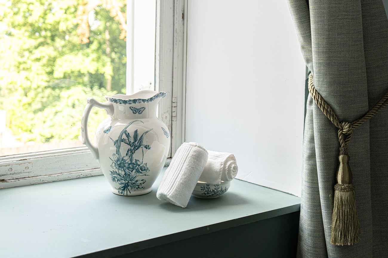 Chambre USA_Drogenbos View Jarre Fenêtre green pastel