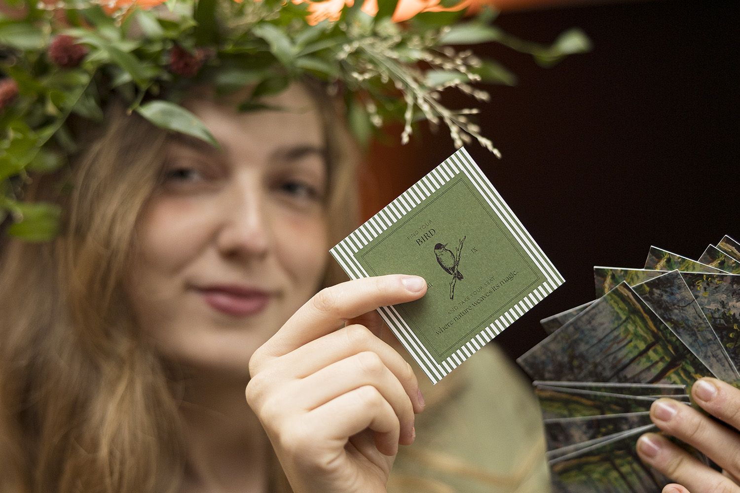 Choux de Bruxelles Theme dinner cards hostess forest