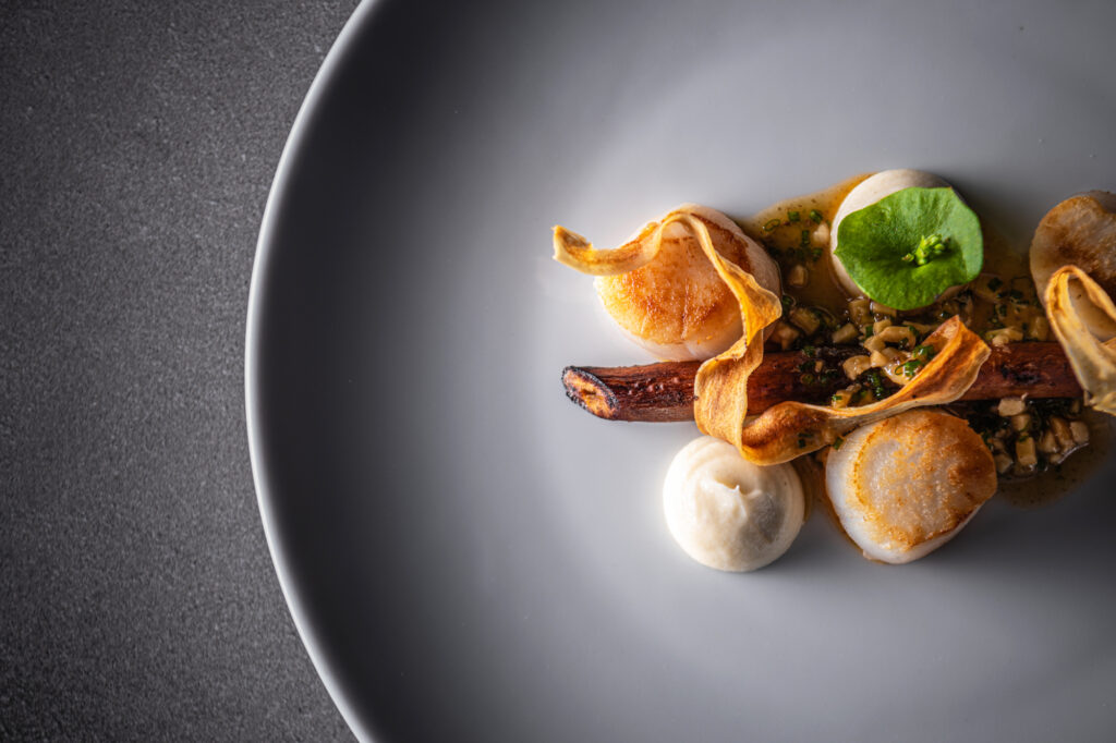 Château de Drogenbos Plate Choux de Bruxelles Gastronomy top view