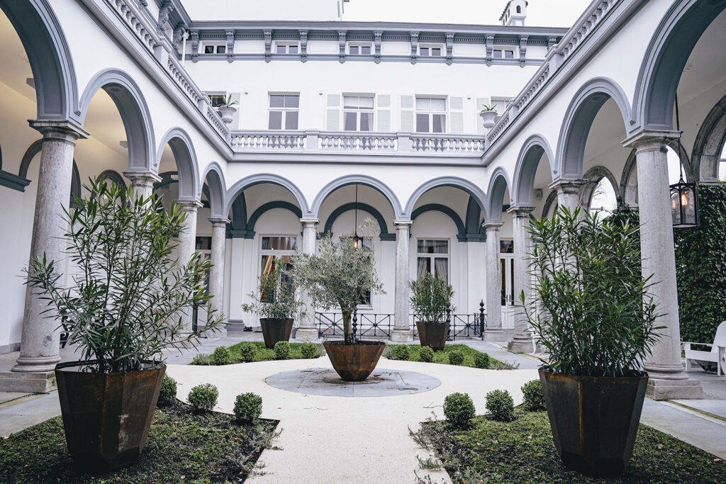 Château de Drogenbos Patio Cloître Choux de Bruxelles