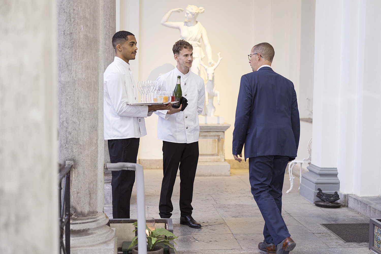 Cocktail accueil service automne